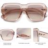 imageSOJOS Retro Square Polarized Sunglasses for Women Men Trendy Large Frame Sun Glasses Designer Inspired Shades SJ2320Pink