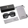 imageSOJOS Sunglasses for Women ampamp Men Round Thick Polarized Lens Trendy Oversized Shades SJ2317BlackGrey