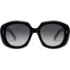 imageSOJOS Sunglasses for Women ampamp Men Round Thick Polarized Lens Trendy Oversized Shades SJ2317BlackGrey
