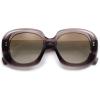 imageSOJOS Sunglasses for Women ampamp Men Round Thick Polarized Lens Trendy Oversized Shades SJ2317GreyBrown