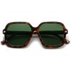 imageSOJOS Sunglasses for Women ampamp Men Square Polarized Lens Trendy Oversized Shades SJ2298BorwnTortoise SilverGreen