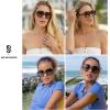 imageSOJOS Sunglasses for Women ampamp Men Square Polarized Lens Trendy Oversized Shades SJ2298BorwnTortoise SilverGreen