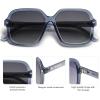 imageSOJOS Sunglasses for Women ampamp Men Square Polarized Lens Trendy Oversized Shades SJ2298Grey TransparenGoldGrey