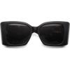 imageSOJOS Sunglasses for Women ampamp Men Square Wide Thick Frame Shades Retro Trendy Fashion UV Protection SJ2349Matt Black tortoise Frame gold grey