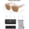 imageSOJOS Trendy Square Polarized Sunglasses for Womens MensRetro Plastic Frame Shades Designer Inspired Sun Glasses SJ2306Beige