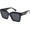 imageSOJOS Trendy Square Polarized Sunglasses for Womens MensRetro Plastic Frame Shades Designer Inspired Sun Glasses SJ2306Black