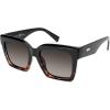 imageSOJOS Trendy Square Polarized Sunglasses for Womens MensRetro Plastic Frame Shades Designer Inspired Sun Glasses SJ2306Multicolor