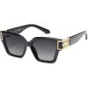 imageSOJOS Luxury Trendy Square Sunglasses for Women Designer Shades UV400 protection Lenses SJ2277All Black