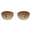 imageSOJOS Retro Oval Polarized Sunglasses for Women Men Vintage 90s Style Womens Mens Sunnies Sun Glasses SJ1245GoldBrown Grading