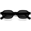 imageSOJOS Retro Polarized Hexagon Sunglasses for Women Men UV400 Trendy Rectangle 70s 80s 90s Shades SJ2389Black