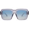 imageSOJOS Retro Square Polarized Sunglasses for Women Men Trendy Large Frame Sun Glasses Designer Inspired Shades SJ2320Grey