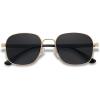 imageSOJOS Square Polarized Sunglasses for Men and Women Rectangle Shades Designer Style SJ1156 with Gold FrameGrey Lens