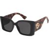 Matt Black tortoise Frame gold grey