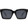 imageSOJOS Trendy Square Polarized Sunglasses for Womens MensRetro Plastic Frame Shades Designer Inspired Sun Glasses SJ2306Black