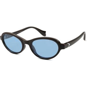 imageSOJOS Ocean Collection Polarized Retro Oval Small Sunglasses Womens Recycled Plastic Frame EcoFriendly UV400 EchoBrownBlue