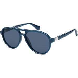 imageSOJOS Ocean Collection Polarized Retro Oversized Aviator Sunglasses Women Men Recycled Plastic EcoFriendly ConstellationDark BlueGrayblue