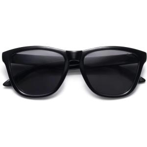 imageSOJOS Polarized Men Women Sunglasses Square Rectangle Fashion Sport Shades SJ2198 Black