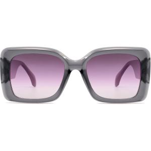 imageSOJOS Retro Oversized Square Sunglasses for Women Trendy Large Luxury Womens Big Shades SJ2350Grey