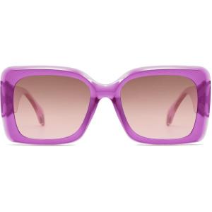 imageSOJOS Retro Oversized Square Sunglasses for Women Trendy Large Luxury Womens Big Shades SJ2350Purple