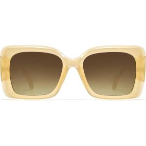 imageSOJOS Retro Oversized Square Sunglasses for Women Trendy Large Luxury Womens Big Shades SJ2350Yellow