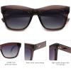 imageSOJOS Classic Cat Eye Polarized Sunglasses for Women Retro Trendy Bold Rectangular Sunnies SJ2254 GreyGrey