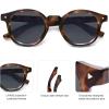 imageSOJOS Retro Polarized Round Sunglasses Womens Mens Vintage Panto Sun Glasses 70s 80s 90s Circle Shades SJ2378Demi