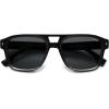 imageSOJOS Retro Square Polarized Aviator Sunglasses Womens Mens Trendy Rectangle Shades SJ2604BlackGrey