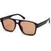 imageSOJOS Retro Square Polarized Aviator Sunglasses Womens Mens Trendy Rectangle Shades SJ2604BlackLight Brown