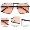 imageSOJOS Trendy Aviator Sunglasses Womens Mens Retro Shades Metal Frame Lentes De Sol Para Mujer SJ1212 BlackRed