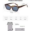 imageSOJOS Trendy Polarized Sunglasses Womens Men Retro Vintage 90s Cute Cat Eye Narrow Sun Glasses SJ2381Tortoise Frame Grey Lens