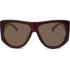 imageSOJOS Vintage Retro Oversized Big Aviator Polarized Sunglasses Womens Men SJ2615Brown Frame Brown Lens