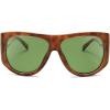 imageSOJOS Vintage Retro Oversized Big Aviator Polarized Sunglasses Womens Men SJ2615Yellow Tortoise Frame Green Lens