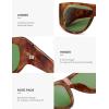 imageSOJOS Vintage Retro Oversized Big Aviator Polarized Sunglasses Womens Men SJ2615Yellow Tortoise Frame Green Lens