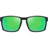 imageSOJOS Polarized Sunglasses for Driving Outdoor Sports  Square UV Protection Shades Men WomenMatte BlackGreen Mirrored