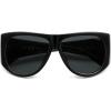 imageSOJOS Vintage Retro Oversized Big Aviator Polarized Sunglasses Womens Men SJ2615Black Frame Grey Lens