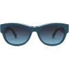 imageSOJOS Ocean Collection Classic Polarized Square Sunglasses for Women Men Recycled Plastic Frame EcoFriendly UV400 BloomBlueBlue