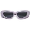 imageSOJOS Retro Cat Eye Sunglasses for Women Polarized UV400 Designer Inspired Sun Glasses SJ2617APurpleGrey
