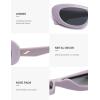 imageSOJOS Retro Cat Eye Sunglasses for Women Polarized UV400 Designer Inspired Sun Glasses SJ2617APurpleGrey