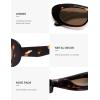imageSOJOS Retro Cat Eye Sunglasses for Women Polarized UV400 Designer Inspired Sun Glasses SJ2617ATortoiseLight Brown