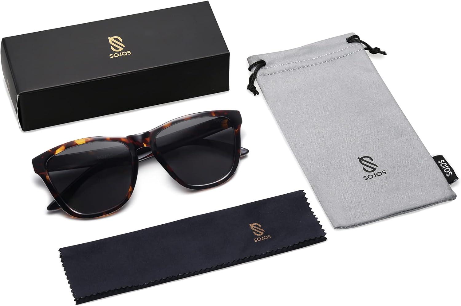 imageSOJOS Polarized Men Women Sunglasses Square Rectangle Fashion Sport Shades SJ2198 Multicoloured