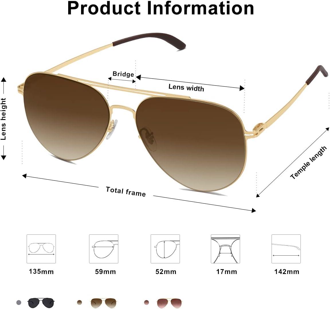 imageSOJOS Retro Aviator Polarized Sunglasses Womens Mens Vintage Shades Classic Metal Sun Glasses UV400 SJ1130A with GoldTaupe Lens