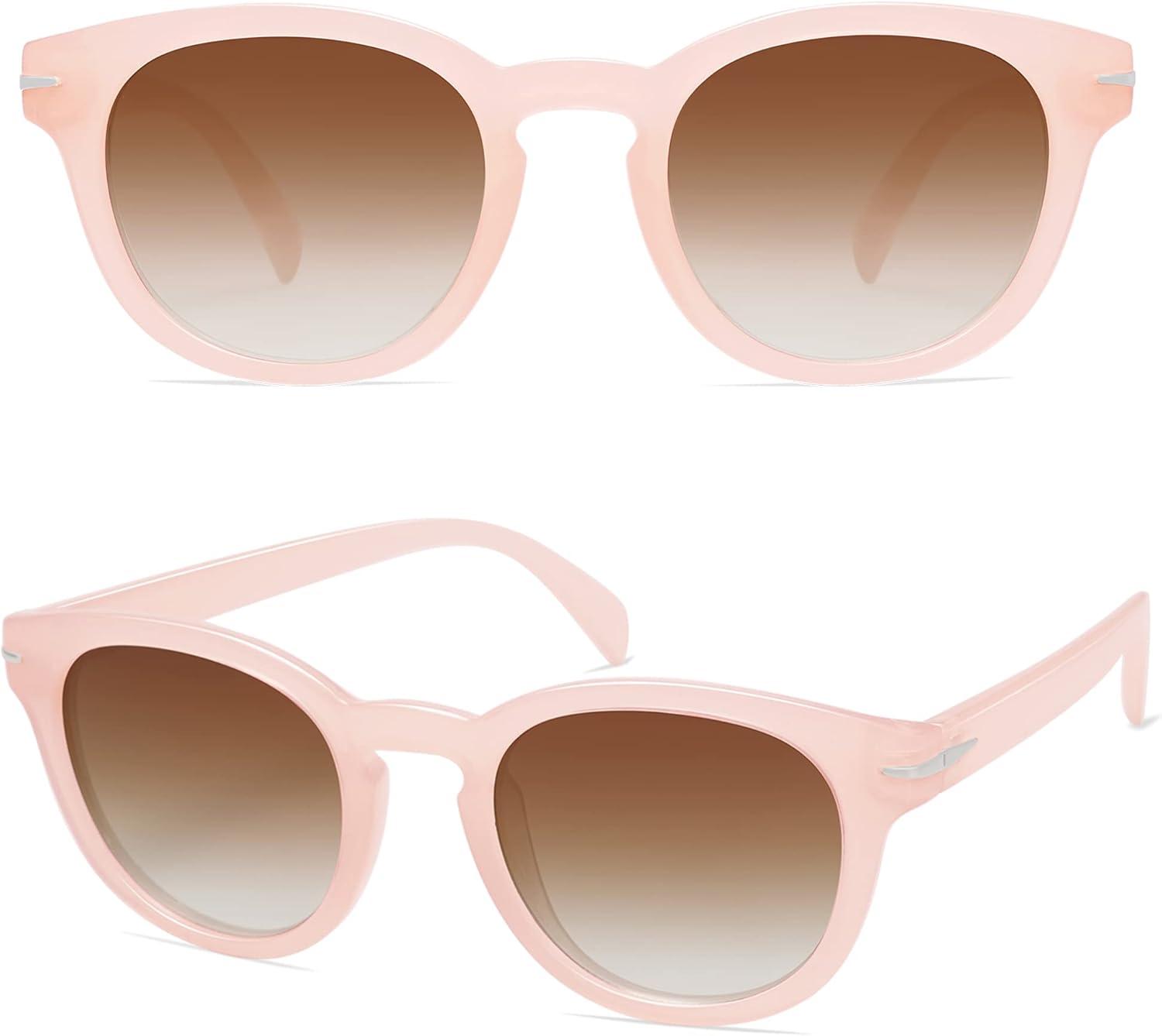 imageSOJOS Vintage Round Polarized Sunglasses for Women Men Retro Small Square UV400 Womens Sun Glasses Shades SJ2188