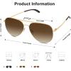 imageSOJOS Retro Aviator Polarized Sunglasses Womens Mens Vintage Shades Classic Metal Sun Glasses UV400 SJ1130A with GoldTaupe Lens