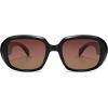 imageSOJOS Retro Oval Polarized Sunglasses for Women Men 90s Vintage UV400 Protection SJ2621Black FrameRed Lens