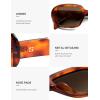 imageSOJOS Retro Oval Polarized Sunglasses for Women Men 90s Vintage UV400 Protection SJ2621Orange Tortoise FrameCoffee Lens