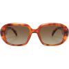 imageSOJOS Retro Oval Polarized Sunglasses for Women Men 90s Vintage UV400 Protection SJ2621Orange Tortoise FrameCoffee Lens