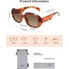 imageSOJOS Retro Oval Polarized Sunglasses for Women Men 90s Vintage UV400 Protection SJ2621Orange Tortoise FrameCoffee Lens