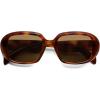 imageSOJOS Retro Oval Polarized Sunglasses for Women Men 90s Vintage UV400 Protection SJ2621Yellow Tortoise FrameBrown Lens