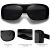 imageSOJOS Retro Oversized Square Polarized Sunglasses Womens Men Vintage Shades Large Sun Glasses Bold Designer Sunnies SJ2243 with BlackGrey Lens