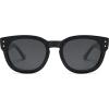 imageSOJOS Retro Round Polarized Sunglasses for Men Women Vintage Classic Thick Womens Square UV400 Shades SJ2321BlackGrey